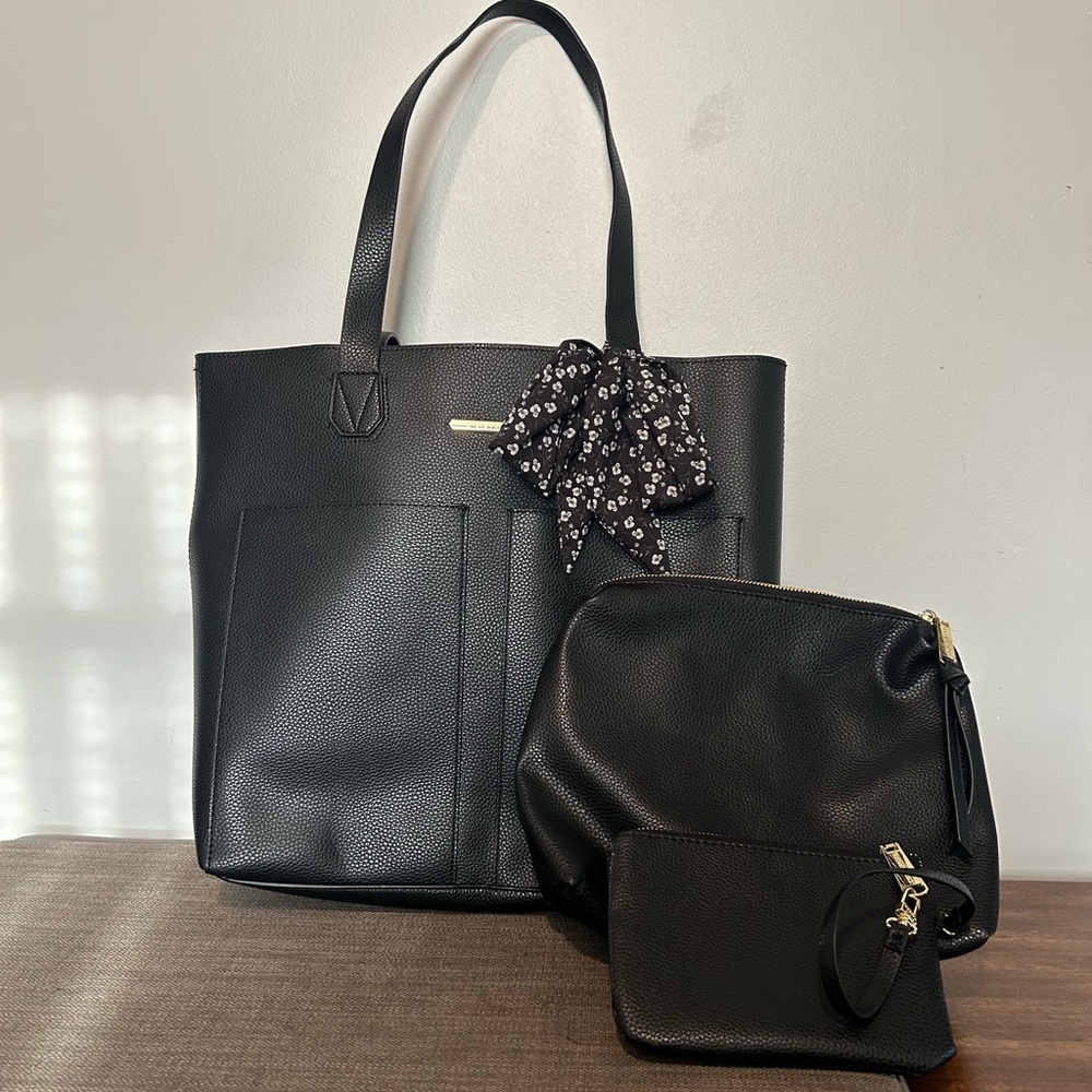 Steve Madden Tote Bag with Two Smaller Bags